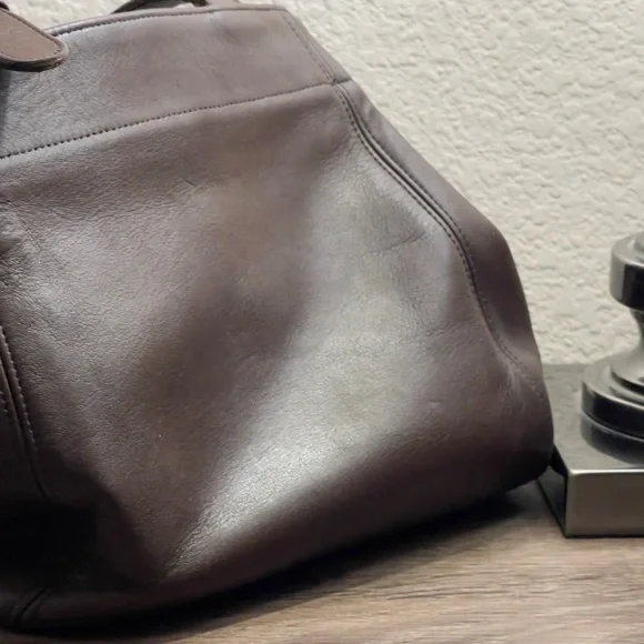 Coach Dark Brown Leather Handbag - Picture 9 of 10